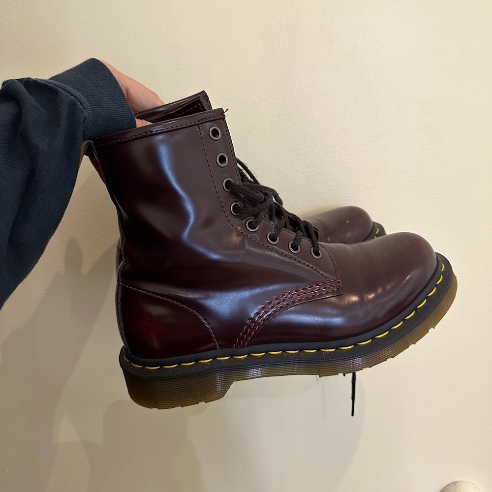 Dr. Martens Maroon lace up boot